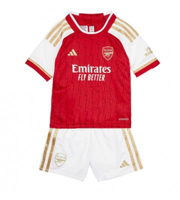 Arsenal Koszulka Podstawowych Dziecięca 2023-24 Krótki Rękaw (+ Krótkie spodenki)